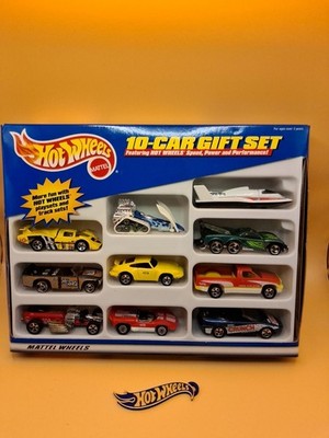 HOT WHEELS 10-CAR GIFT Set SPEED POWER PERFORMANCE Crunch Porsche Vtg 1999