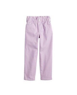 Jumping Beans Lavender Relaxed Paperbag High Rise Stretch Denim Jeans Size 12