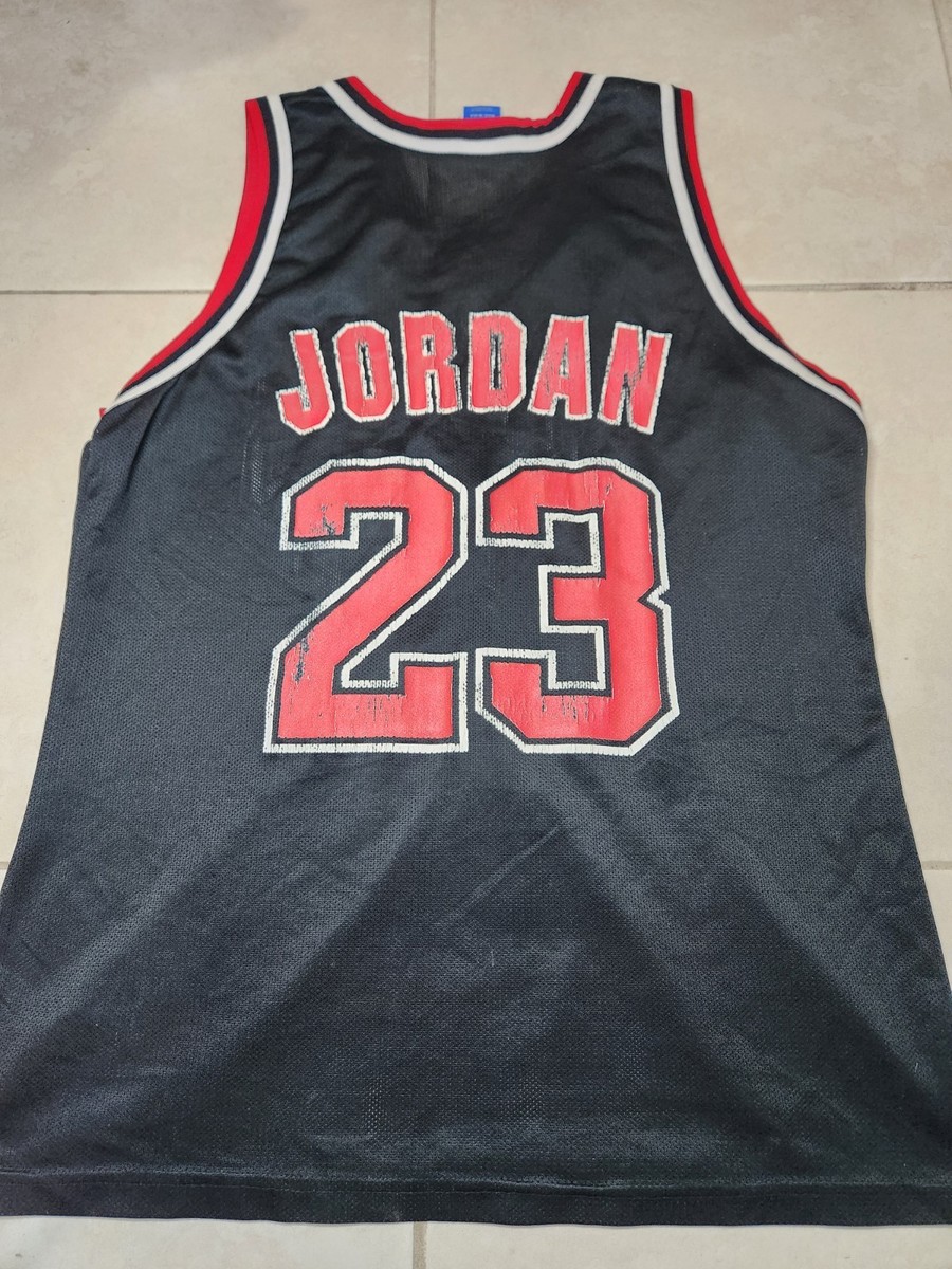 Vintage Chicago Bulls Michael Jordan Champion Black Jersey