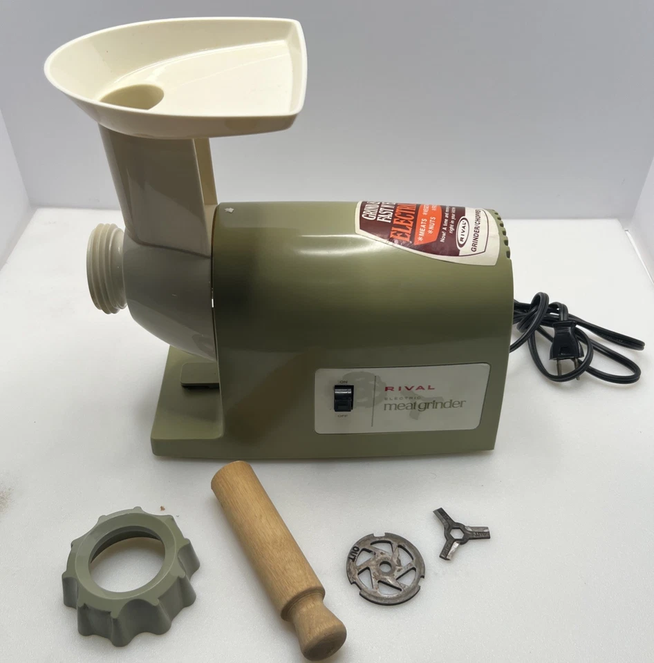 Molinillo de carne eléctrico compacto Rival 2 hojas fino o curso modelo 2105 Foto 2 de 4