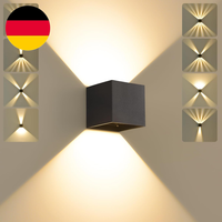 Sanshi Led Wandleuchte Innen/Aussen,12W Lampe Wand,Ip65 Wasserdichte AußEn Wandl