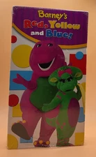 Barney - Barney's Red, Yellow, and Blue VHS 2003 White Tape **Buy 2 Get 1 Free**