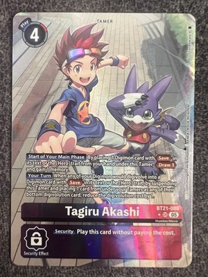 Digimon Card Game Tagiru Akashi Alternate Art BT21-088 SR NM | eBay