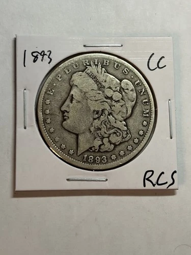 1893-CC Morgan Silver Dollar $1 VG Key Date CC
