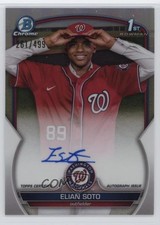 2023 Bowman Chrome Prospect Refractor 261/499 Elian Soto #CPA-ES Auto 1k9t