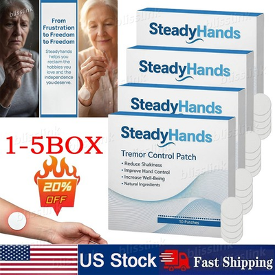 #ad Steadyhands Tremor Control Patch Steady Hands Control Patch Hand Stabilizer $36.98