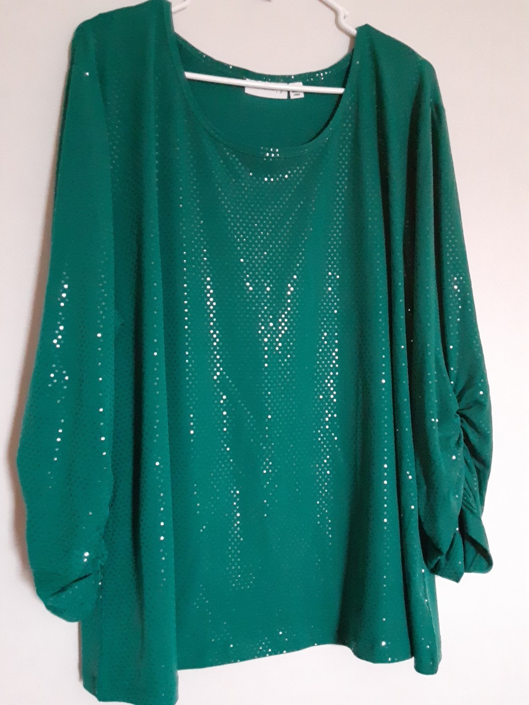 Susan Graver Shimmery Plus Size Top Womens 2x