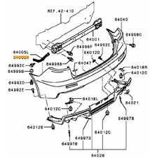 Bracket,rear bumper RH - Evo X -  SO Item
