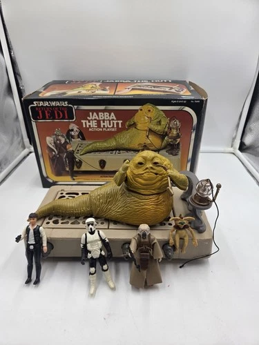 Vintage Jabba the Hutt Play Set with box
