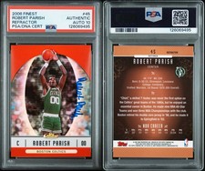 2006-07 Topps Finest Red Refractor Robert Parish #45 PSA 10 Auto Celtics HOF