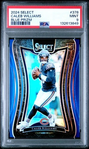 2024 Select Suite Level Blue Prizm 49/99 Caleb Williams Rookie #378 PSA 9 GS1