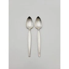 WM Rogers Mfg. Co 1950’s Grapefruit Spoons Set Of 2 Concept Pattern Art Deco