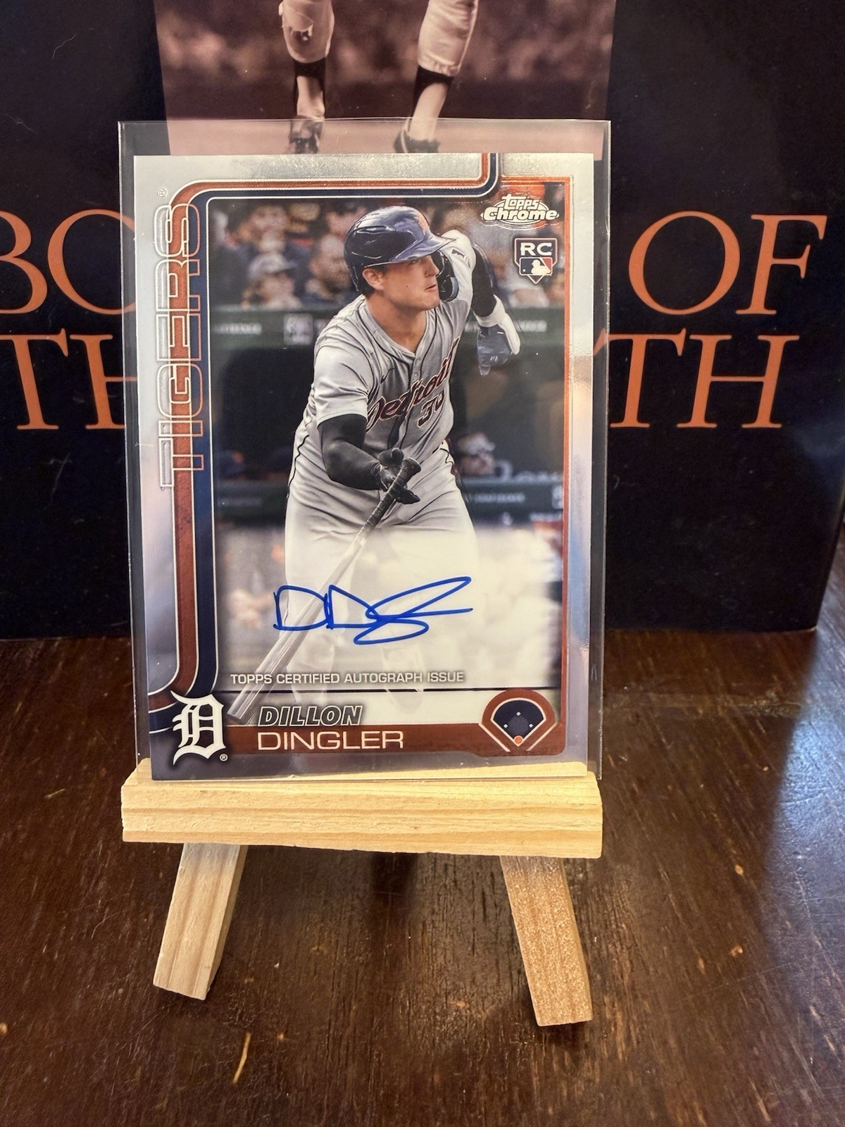2025 Topps Chrome Rookie Autograph Dillon Dingler #RA-DD Detroit Tigers