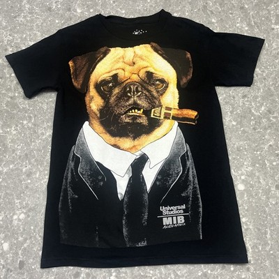 Universal Studios MIB Alien Attack Frank The Pug Smoking Cigar T-Shirt Size S