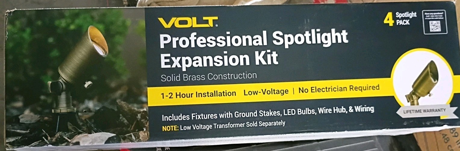 VOLT 4x Professional Spotlight Expansion Kit - Solid Brass LOWKIT-EXP-101 