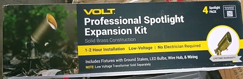 VOLT 4x Professional Spotlight Expansion Kit - Solid Brass LOWKIT-EXP-101 