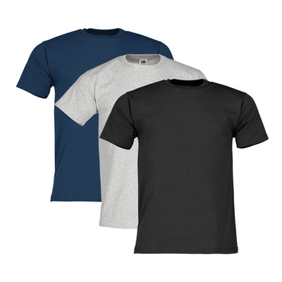 Fruit of the Loom 3er Pack Heavy Cotton T-Shirt Herren | S-3XL | Baumwolle