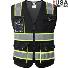 Reflective Safety Vest Men Women High Visibility Mesh Utility Work Vest New