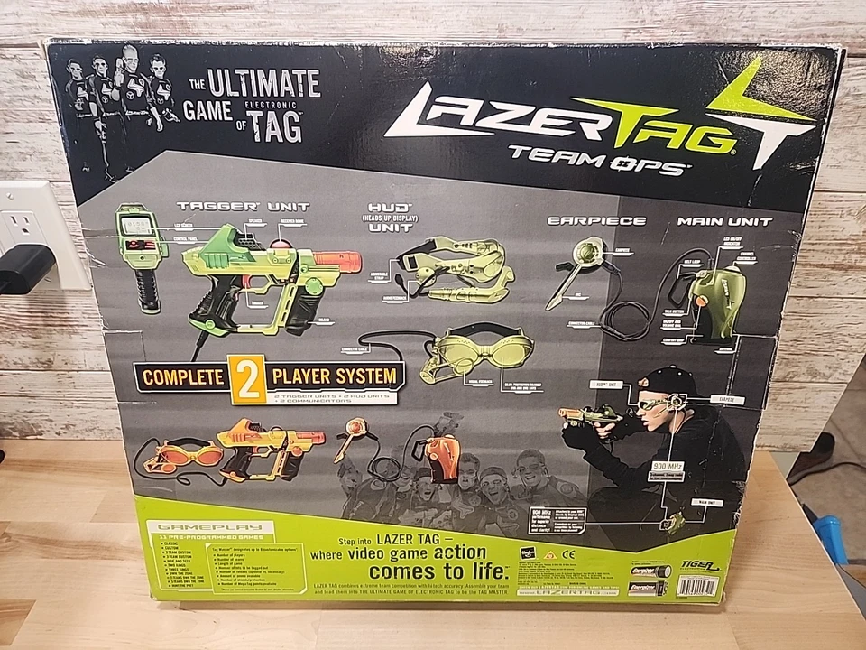 RARO NUEVO EN CAJA 2005 TIGER ELECTRONICS ETIQUETA LÁSER PARA DOS EN CAJA ORIGINAL HASBRO Foto 2 de 4