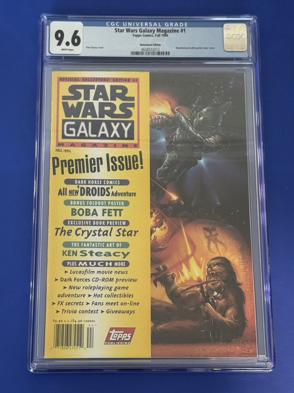 Star Wars Galaxy Magazine Premier Issue 1 CGC 9.6 NEWSSTAND 1ST PRINT FALL 1994