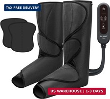 FIT KING Leg Massager for Circulation and Pain Relief, Air Compression Leg and F