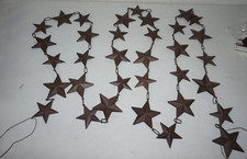 9' Length Rustic Decor Metal Star Chain Garland