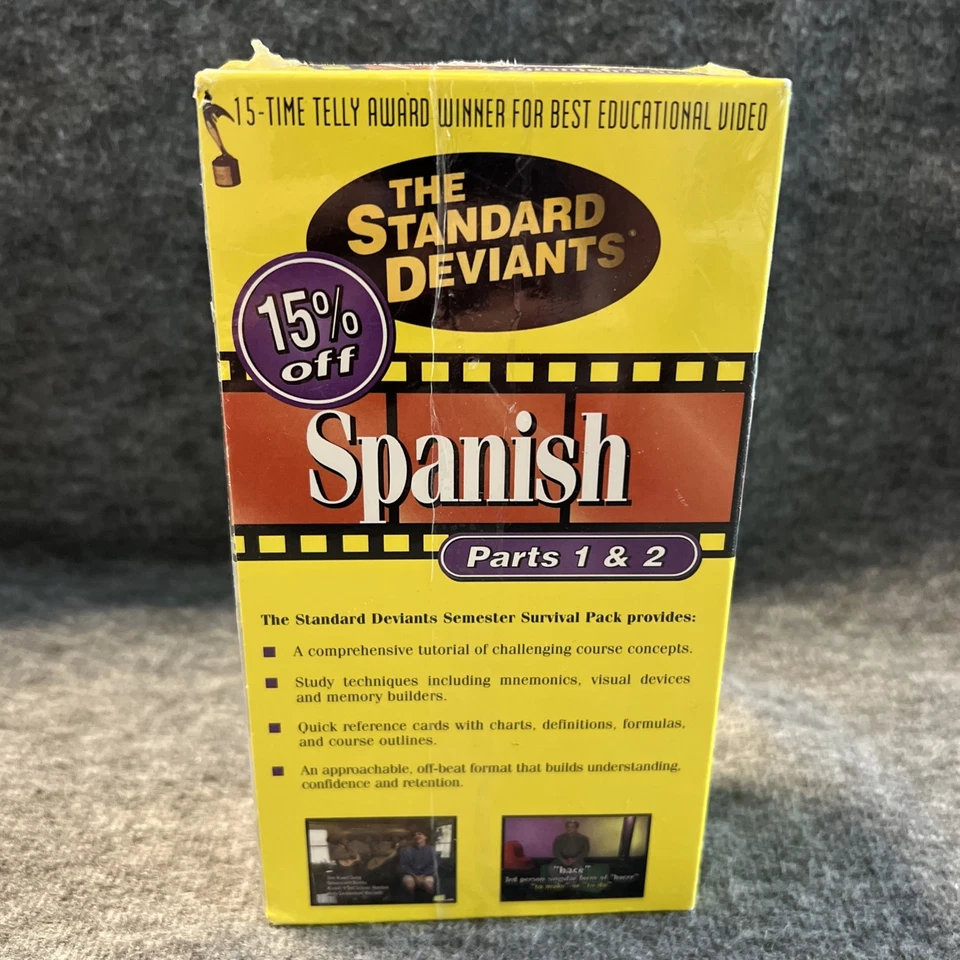 The Standard Deviants:Spanish (Parts 1 & 2) VHS - Image 3 of 4