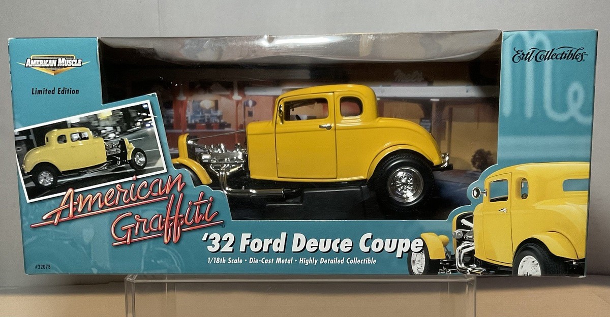 American Graffiti 1:18 1932 Ford Yellow Deuce Coupe, ERTL Limited