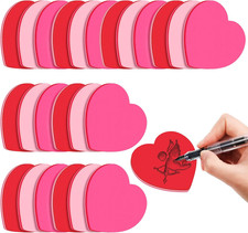 720 Sheets Heart Sticky Notes 3" x 3" Colorful Memo Pads Valentines Office Home