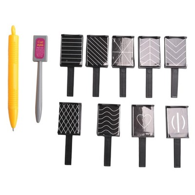 11 Stck./Set Nail Art Werkzeug Magnet Stift für DIY 3D Magnet Katzen Augen Politur UV4504