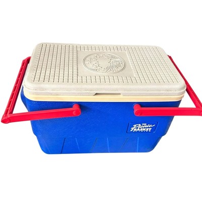 RARE 1990s Procter & Gamble P&G Sales Rep Igloo picnic basket cooler 25qt