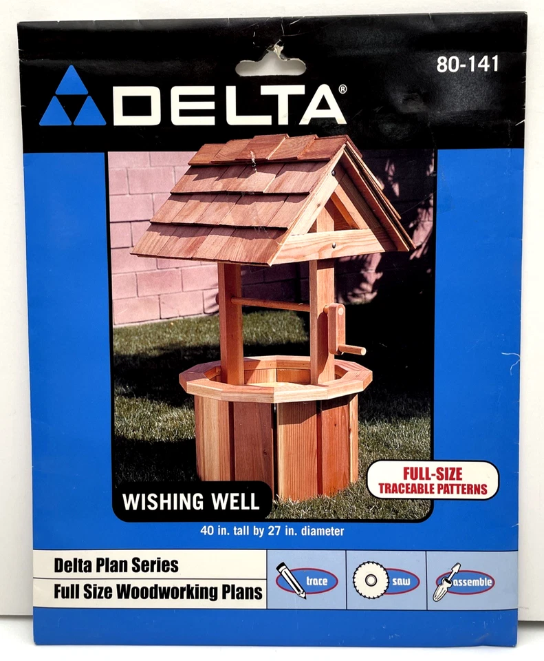 3 Delta Series Full Size Woodworking Furniture Plans Wheelbarrow & Well & Rocker - Image 2 of 4