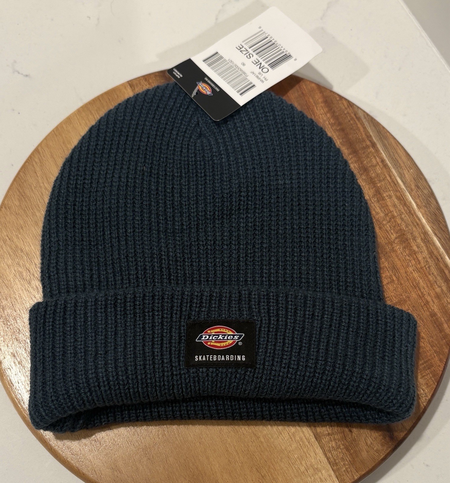Dickies Skateboarding Cuffed Beanie Blue Knit Winter Hat WHR