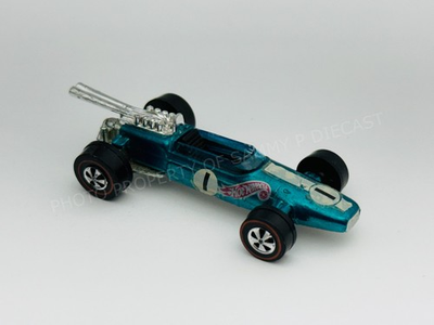 #ad Hot Wheels Redline BRABHAM REPCO F1 Aqua HK Black Interior Very Nice $69.95