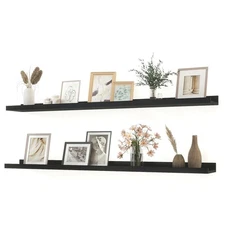 Long Floating Shelves for Wall Decor, Long Wall Mounted Storage Shelf for Bed...