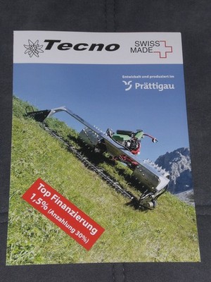 Tecno engine mower, wide gauge mower brochure (12233)