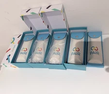 Blue & Green Pair Eyewear Eyeglass Case with Extra Topper Pouch And Pair Box