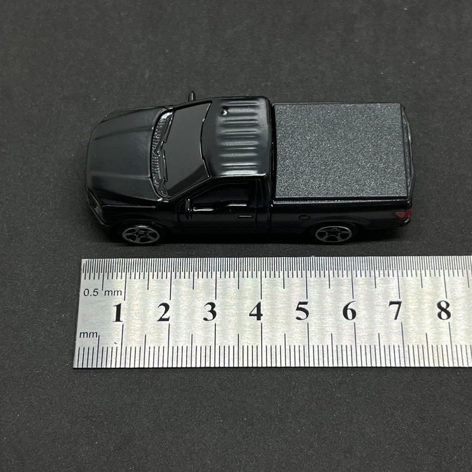 1/64 Scale Ford Pickup Truck - Matte Black Alloy Model. Hot Gift for Boy - Image 3 of 4