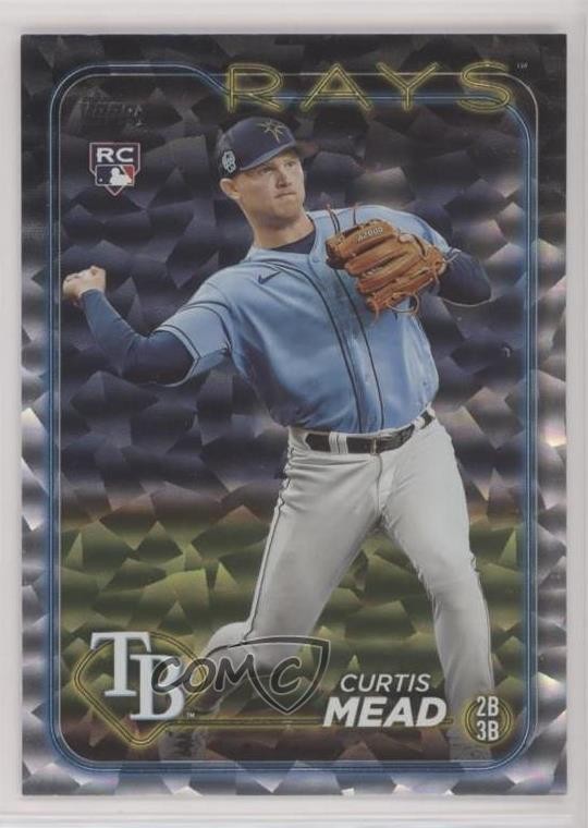 2024 Topps Series 1 Silver Crackle Foil Curtis Mead #82 Rookie RC 14r1