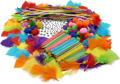 Grafix Bastelsachen Set Für Kinder | Basic Craft Bastelset | Bastelmaterial | Ba