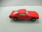 Matchbox Lesney Superfast 8 Ford Mustang- ORANGE-RED, ivory interior, loose