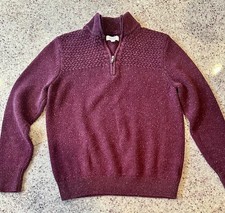 Croft  Barrow - Men's   Quarter-Zip Sweater   Small