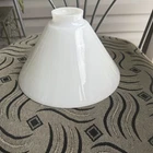 Vintage Pendant Lamp Ceiling Light Shade White Milk Glass Mid Century Atomic