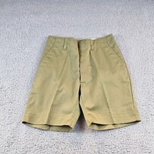 Vintage Boy Scouts Of America Youth Boys 26 Official Uniform Green Bermuda Short