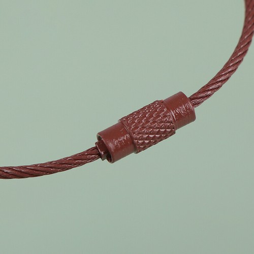 10pcs Longueur aléatoire 15 cm points de vente Fil en acier Keyring Câble en acier