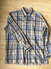 blau/beige/weiß kariertes Hemd, Langarmhemd, Freizeithemd „Barisal“ - Größe XL 4