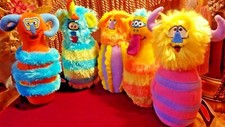 Melissa  Doug Set of 5 Plush Bowling Pins from Monster Bowling Game Stuffed Toy