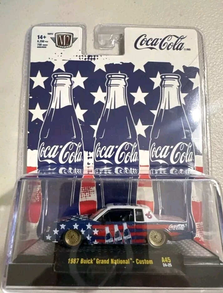 M2 Machines 2024 1/64 4th July Coca-Cola 1987 Buick Grand