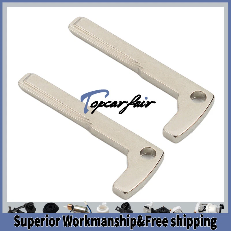 2 Smart Remote Key Keyless Emergency Prox Uncut Blade Blank For Mercedes Benz Foto 2 de 4