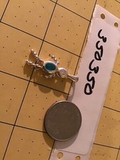 Sterling light Blue Birthstone Boy  - Charm Pendant